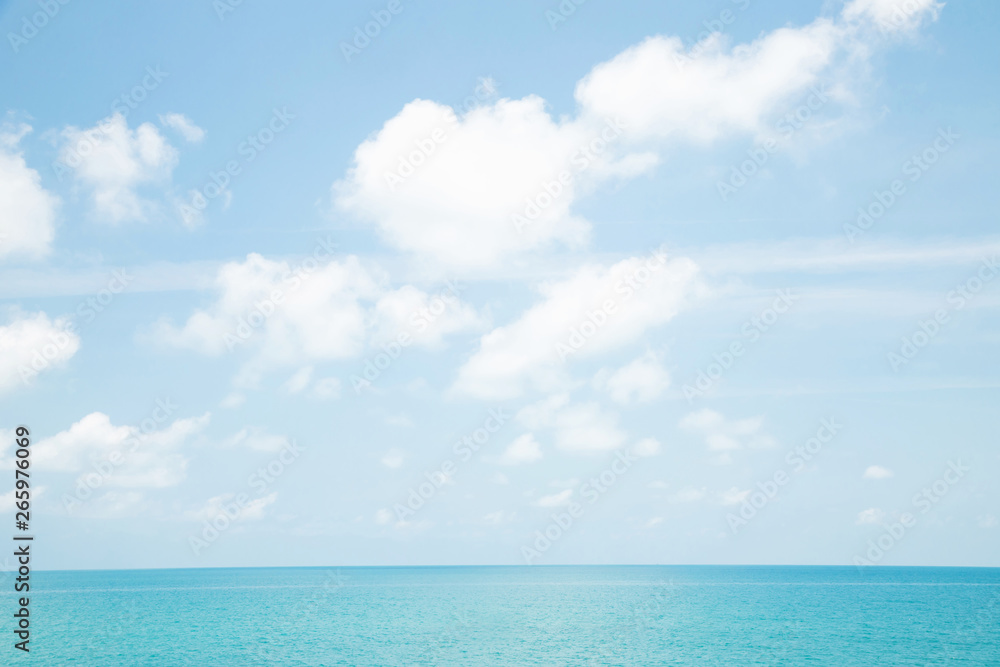 Sea waves in ocean wave splashing thinly ripple water. Blue water and sky background. Sea waves in ocean wave splashing thinly ripple water. Blue water and sky background.