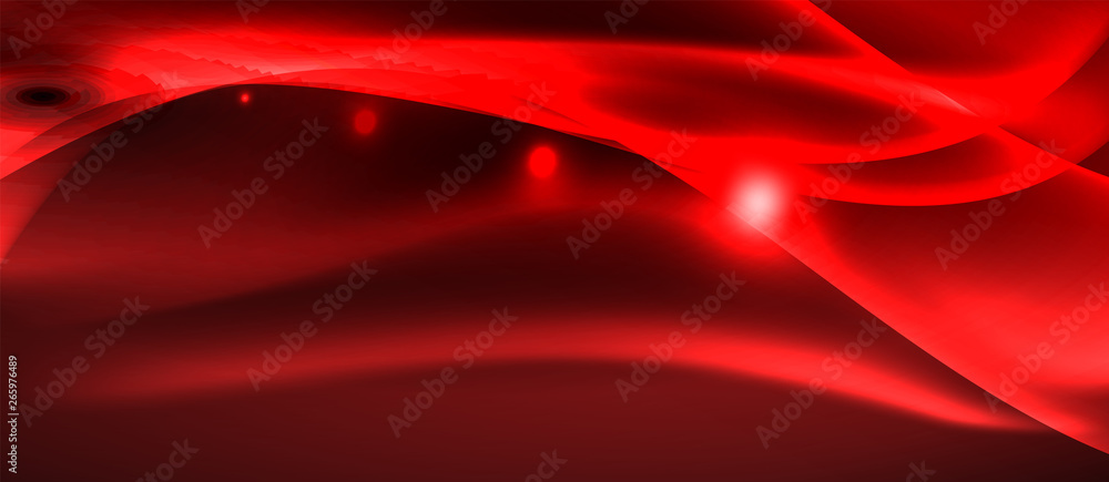 Glowing abstract wave on dark, shiny motion, magic space light. Techno abstract background Glowing abstract wave on dark, shiny motion, magic space light. Techno abstract background