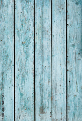 Rustic old wood plank background. Blue and green vintage texture background. Blue grunge wood wall pattern. Blue wooden background.flat-lay