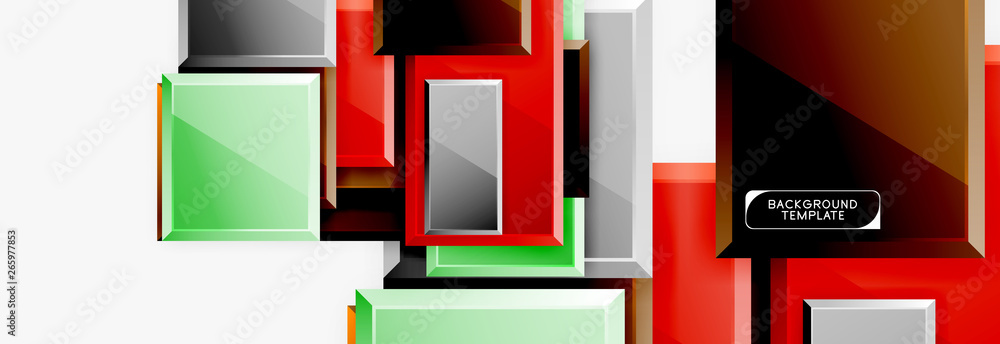 Abstract square composition for background, banner or logo Abstract square composition for background, banner or logo