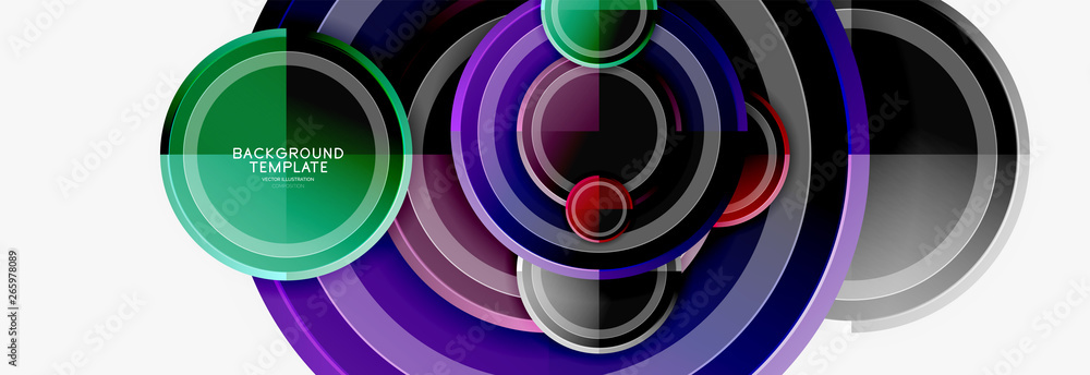 Circular pattern, abstract circles composition Circular pattern, abstract circles composition