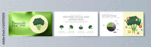 Set of brochures for marketing the promotion goods and services on market