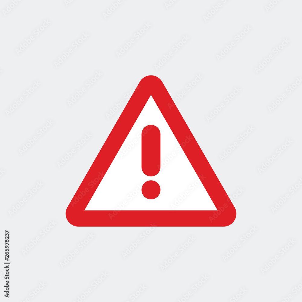 Warning symbol icon vector Warning symbol icon vector