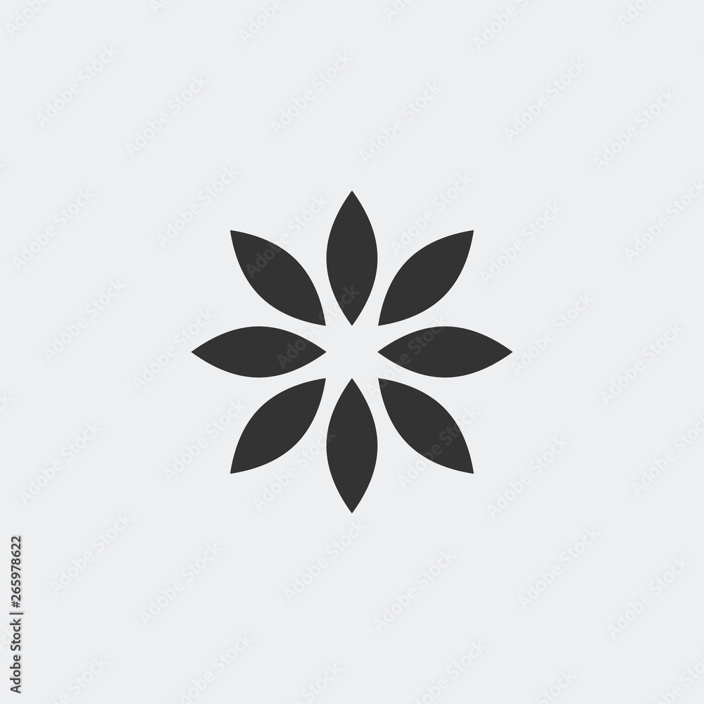 Flower icon vector Flower icon vector