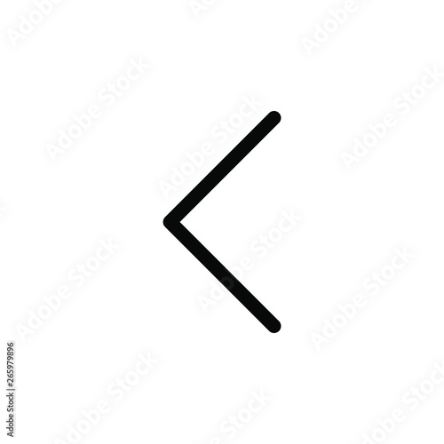Arrow Back icon. This icon use for admin panels, website, interfaces, mobile apps