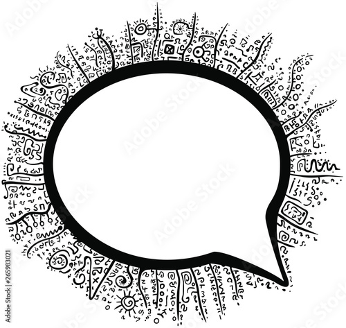 Speech Bubble Decoration Edge