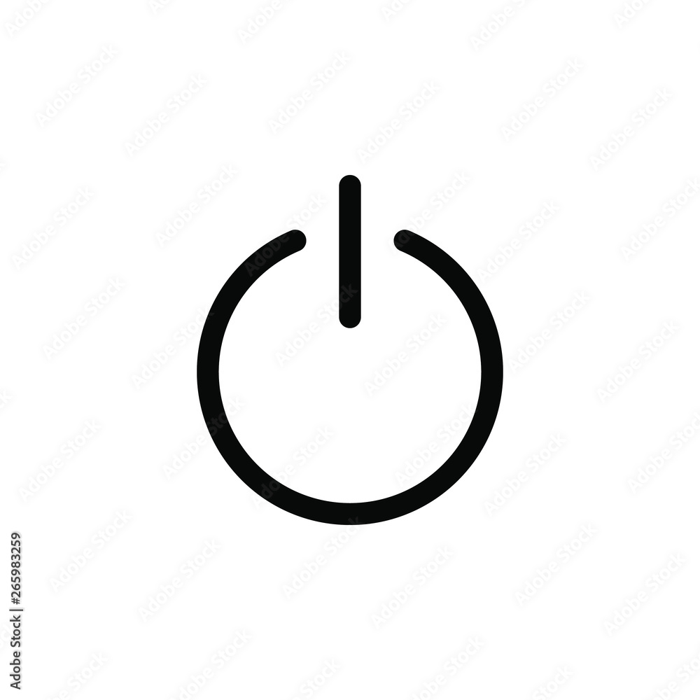 Turn Off border icon. This icon use for admin panels, website, interfaces, mobile apps Turn Off border icon. This icon use for admin panels, website, interfaces, mobile apps
