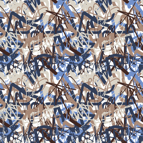 An abstract seamless brush stroke pattern background