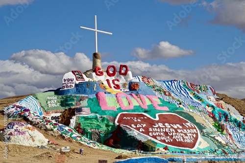 artwork from Salvation Mountain in Niland, California