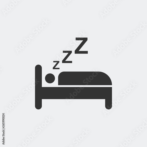 sleeping icon vector