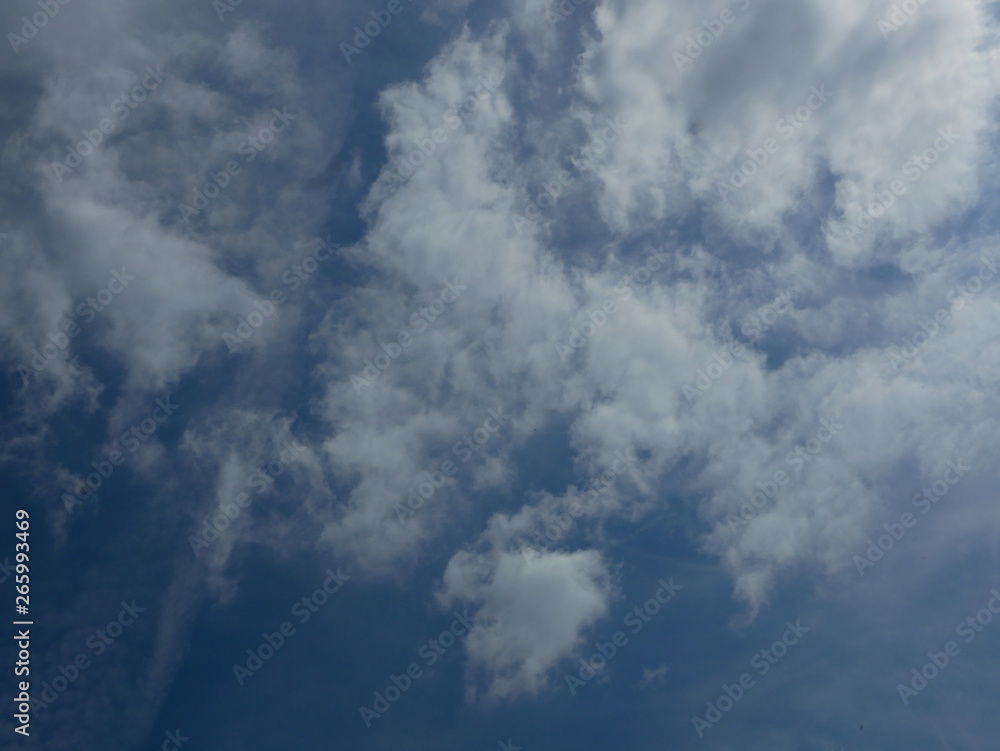 soft cloud with blue sky background