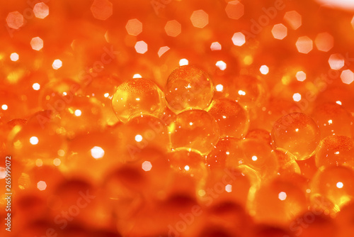 Brown trout's eggs macro