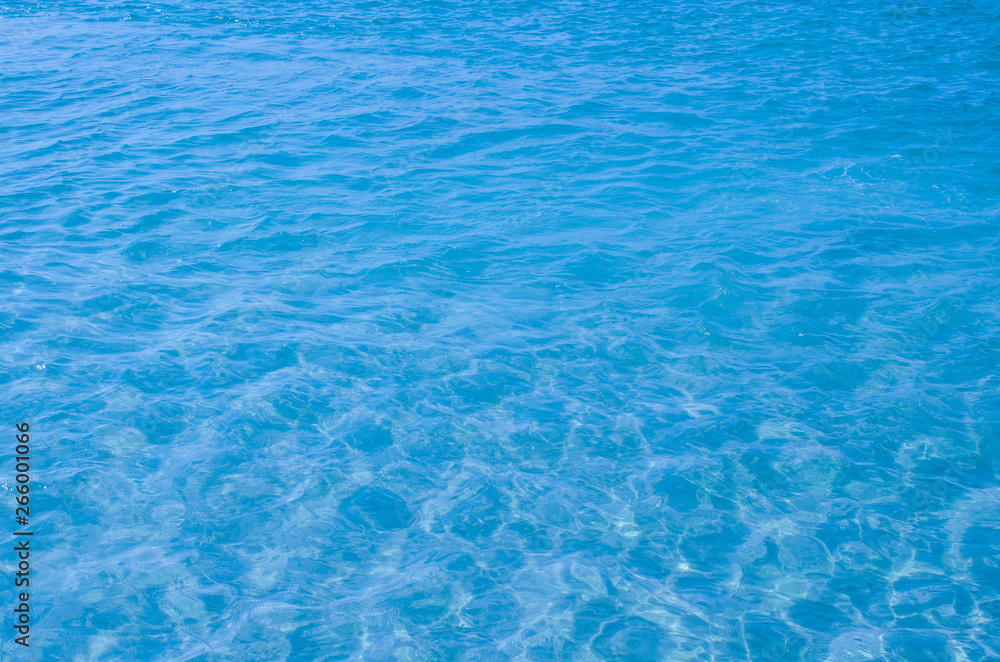 blue surface of water in sea background