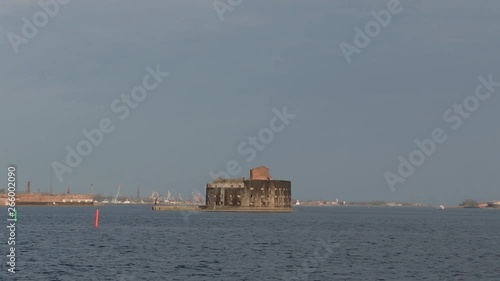 Fort, Alexander 1, architecture, building, fortification, historical, history, Island, Kronstadt, Kotlin, landscape, sea, artificial, purpose, granite, military, monument, St. Petersburg, view, abando
