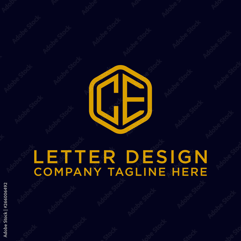 CE letters Initial icon / Monogram.- Vector inspiration logo design - Vector CE letters Initial icon / Monogram.- Vector inspiration logo design - Vector