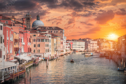 Water channels in the city of Venice