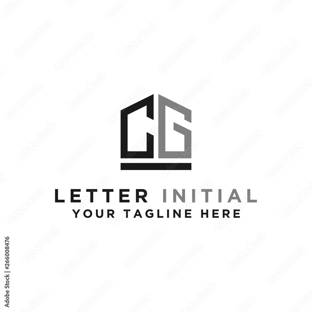 Fototapeta premium CG letters Initial / Monogram icons. - Vector inspiration logo design - Vector