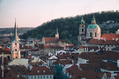 Wallpaper Mural Panorama View of City Prague Torontodigital.ca