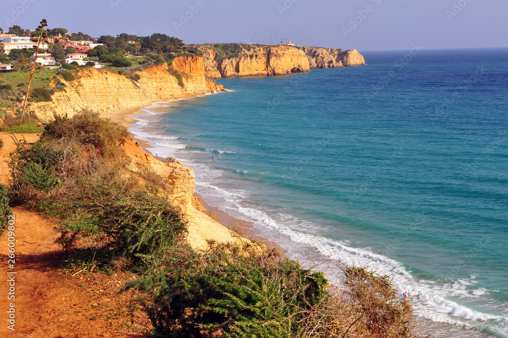 Algarve beach, atlantic coastline of Portugal