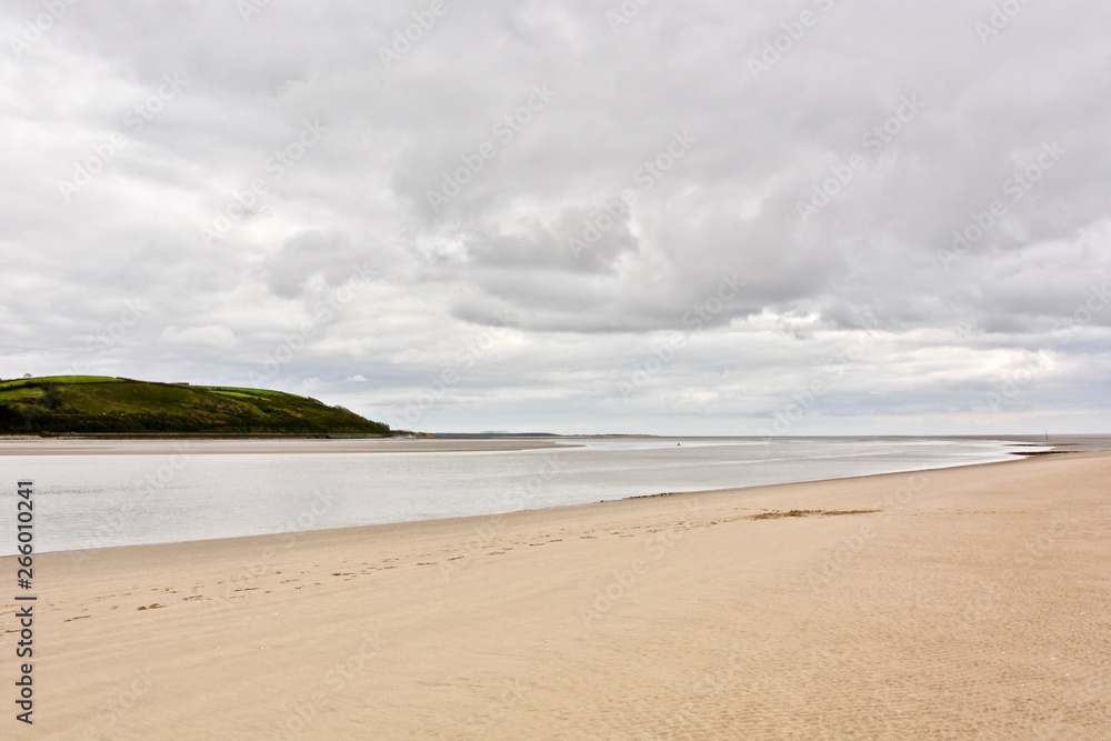 The View Out to Sea at Llansteffan Beach