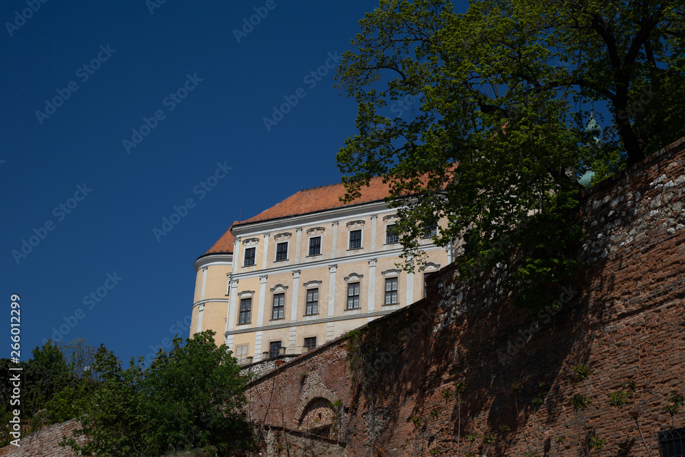 Mikulov Chateau high above the town