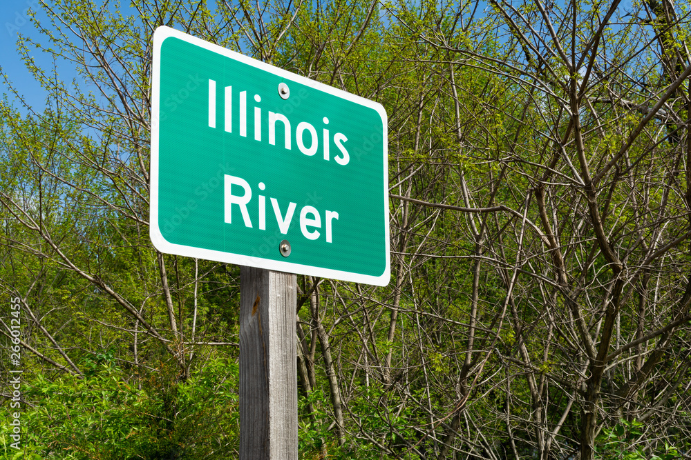 Illinois River sign