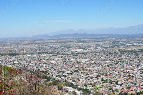 Cityscape of Salta City in Salta Province, Northern Argentina
