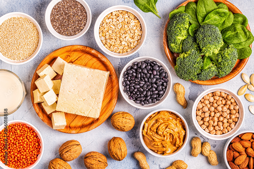 Healthy diet vegan food, veggie protein sources. Healthy diet vegan food, veggie protein sources.