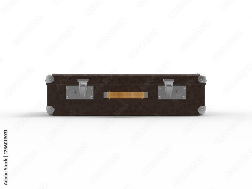 Suitcases isolated on white 3D Rendering Suitcases isolated on white 3D Rendering