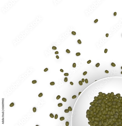 coffee beans background 3D Rendering