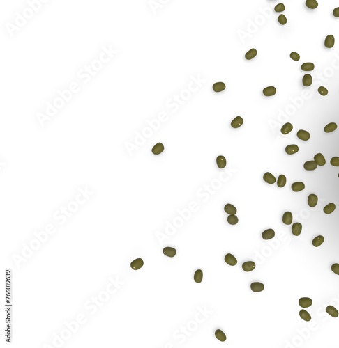 coffee beans background 3D Rendering