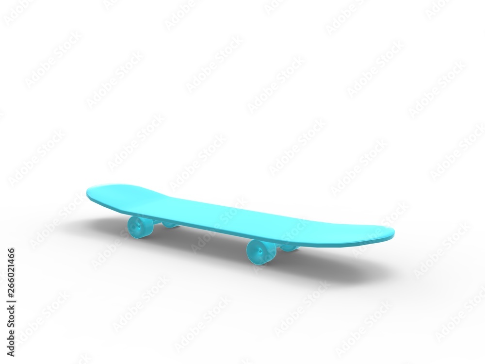 skateboard isolated on White 3D Rendering skateboard isolated on White 3D Rendering