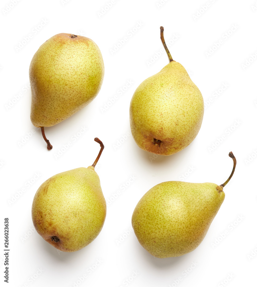 pears isolated on white background pears isolated on white background