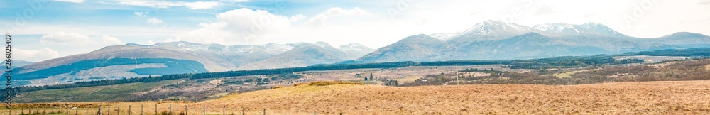 Landscape at the Commando Memorial Lochaber Highlands Scotland