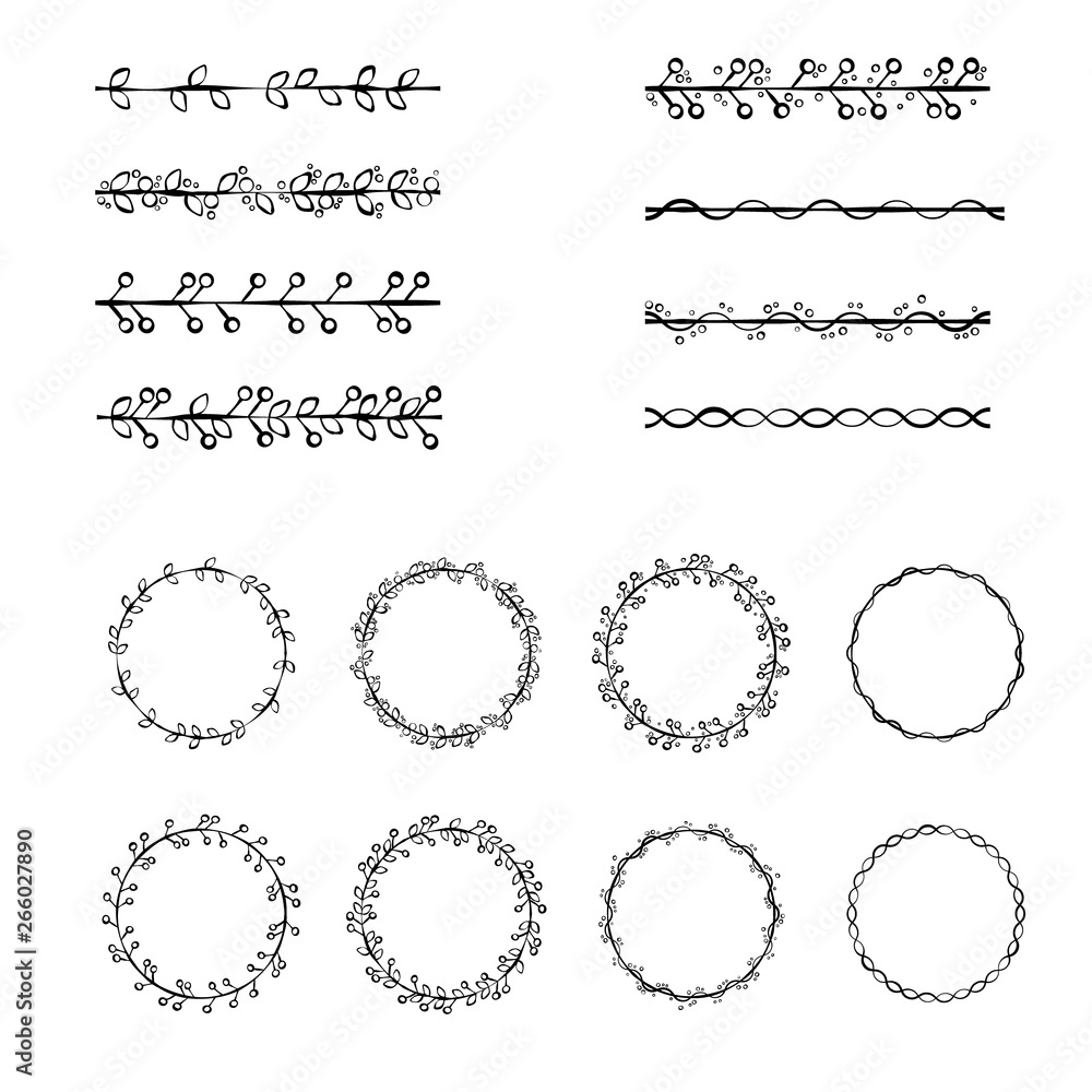 set of vector brushes set of vector brushes