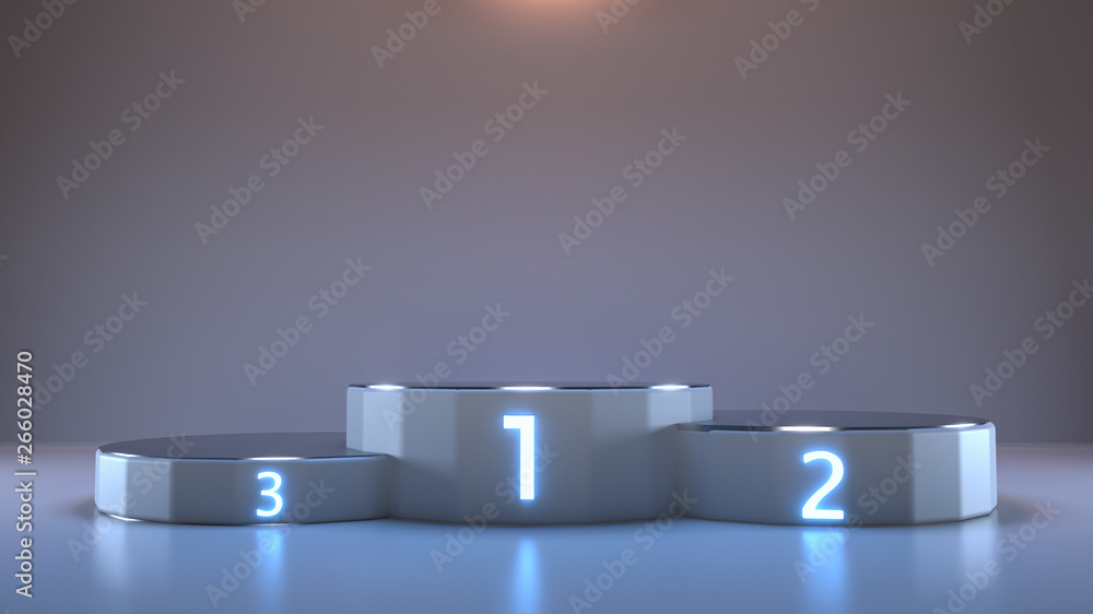 Winning Platform of the Three Centers 3D Rendering Winning Platform of the Three Centers 3D Rendering