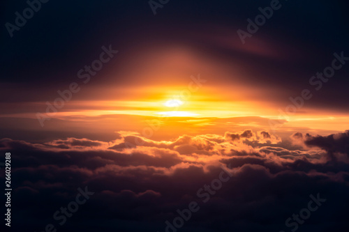 sunset in the clouds © Glen