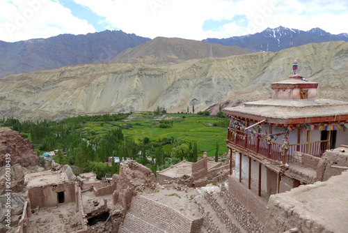 Pavillon at Basgo Monastery in Ladakh, India