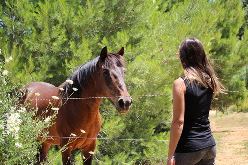 femme et cheval