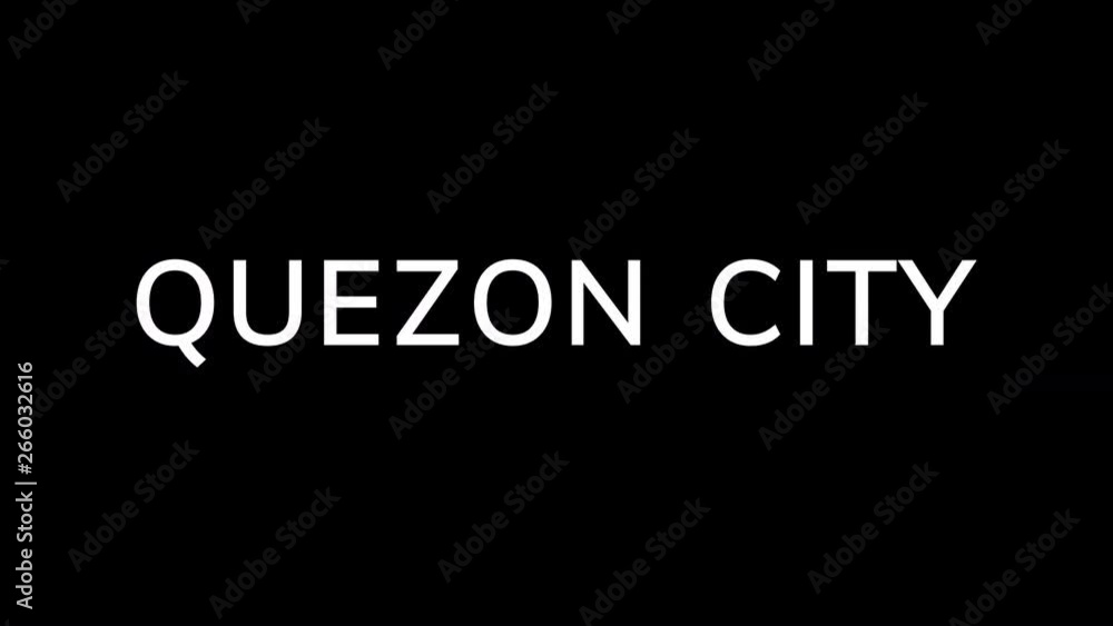 From the Glitch effect arises Big city QUEZON CITY. Then the TV turns off. Alpha channel Premultiplied - Matted with color black From the Glitch effect arises Big city QUEZON CITY. Then the TV turns off. Alpha channel Premultiplied - Matted with color black