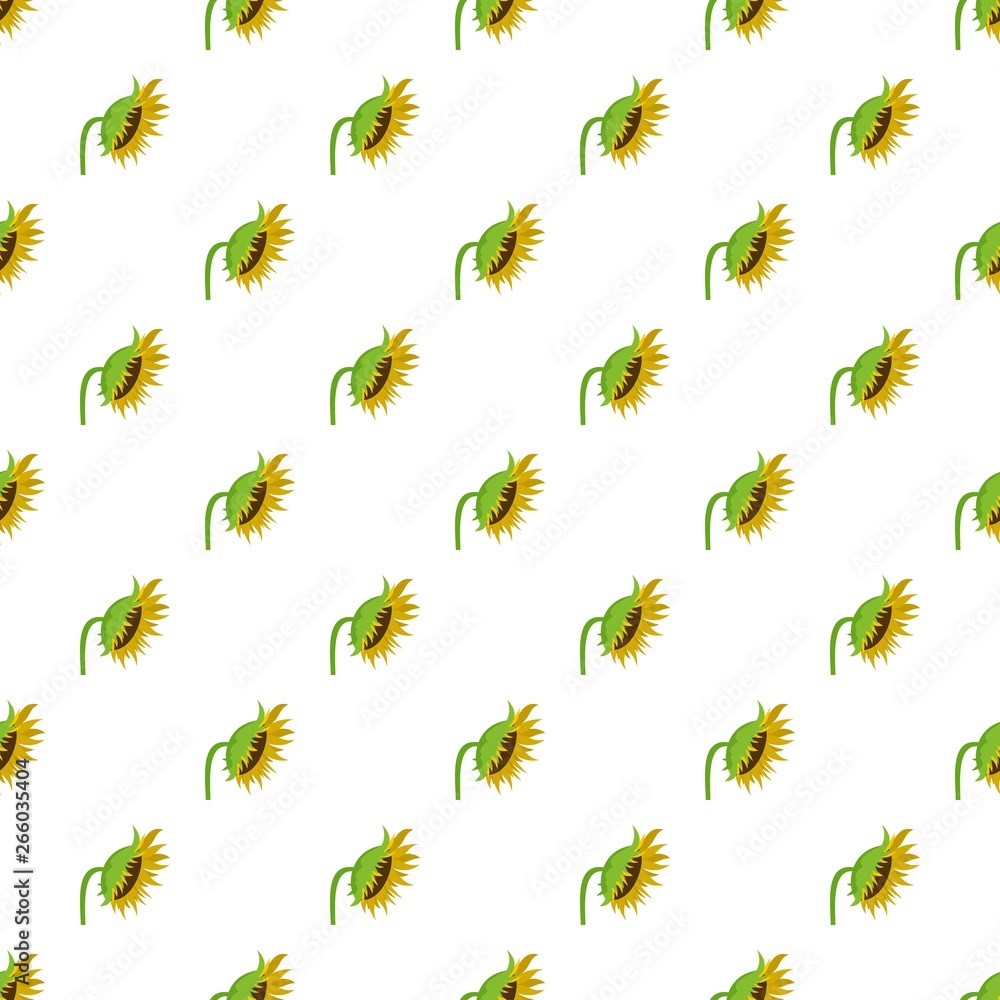 Sunflower pattern seamless vector repeat for any web design Sunflower pattern seamless vector repeat for any web design