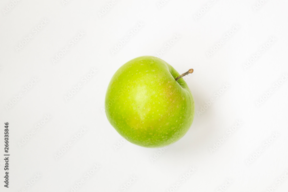 Green apple isolated on white background Green apple isolated on white background