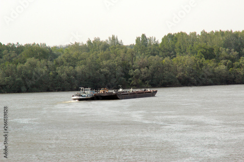 Barge in Danube