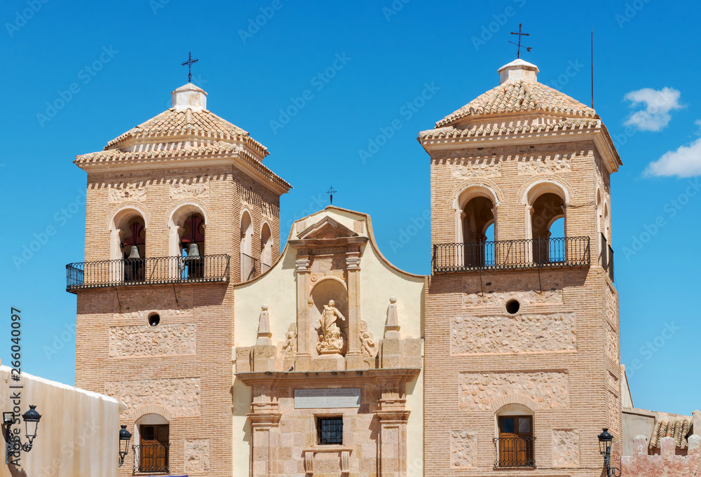 Church of Santa María La Real in Aledo castle. Totana. Murcia. Spain.
