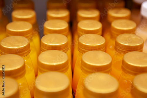 Wallpaper Mural Rows of bottle caps for juice Torontodigital.ca