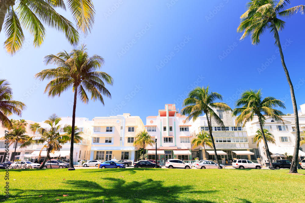 Naklejka premium Miami Beach, Ocean Drive