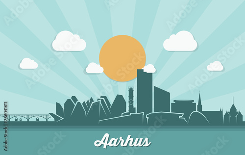 Aarhus skyline - Denmark 
