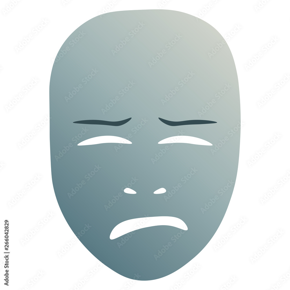 Crying theatrical mask Crying theatrical mask