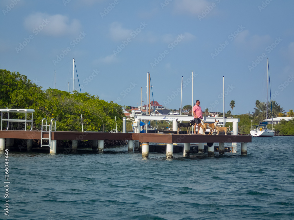 Boating around Spanish Water - Views arund the small caribbean Island of Curacao Boating around Spanish Water - Views arund the small caribbean Island of Curacao