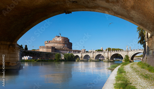 Italy. Rome, the Hadrian's mausoleum known as Castel Sant'Angelo